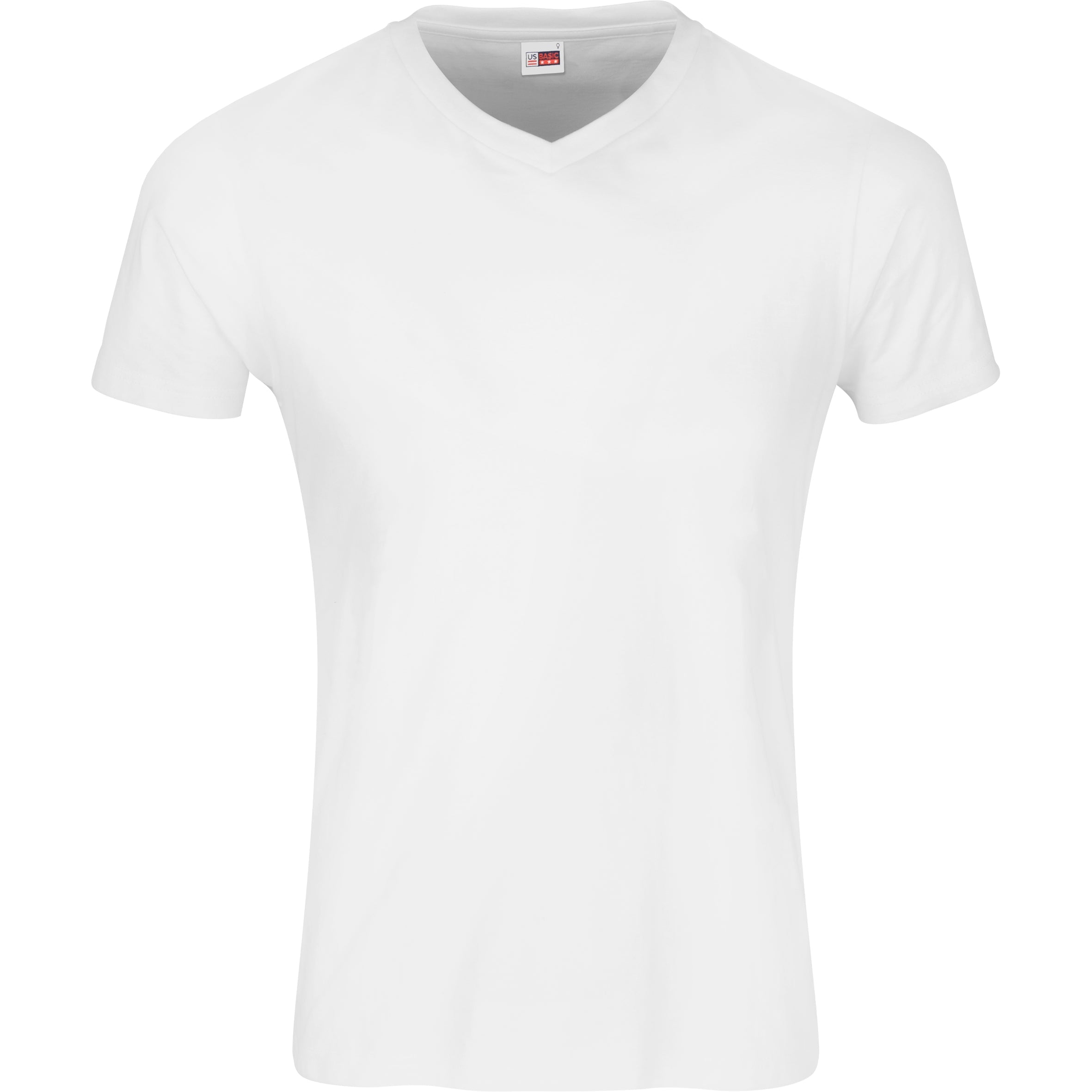 Mens Super Club 165 V-Neck T-Shirt-L-White-W