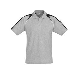 Mens Triton Golf Shirt - Black Teal Only-Shirts & Tops