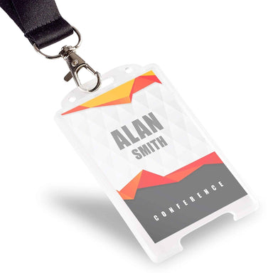 Lanyard card holder with logo